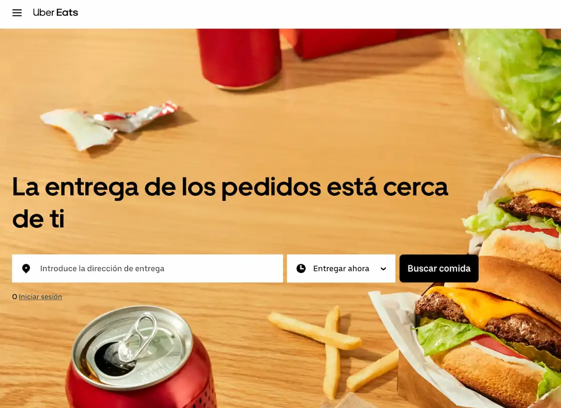 ejemplos landing page efectivas uber eats